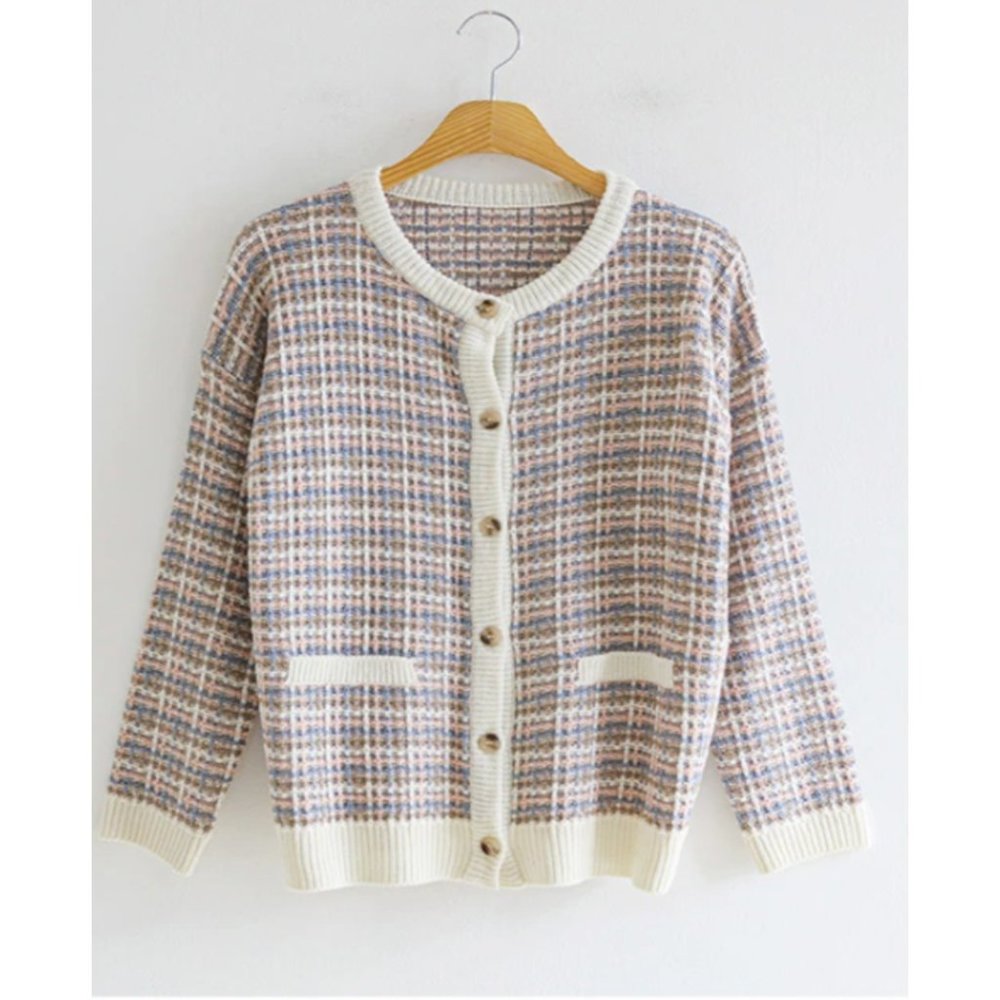 Brand New - K Fashion - Basic Tweed Cardigan